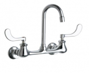 Chicago Faucets 631-ABCP Flushing Rim Sink Ftg Wall Mnt